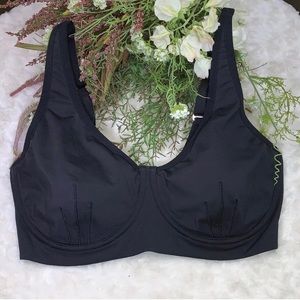 Natori Black Convertible Underwire Sports Bra 38D